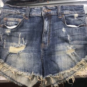 Eunina Denim High Rise Shorts